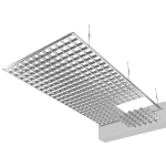 Профиль грильято Grand Line 100×100×600×27 папа, белый Zn 0,25