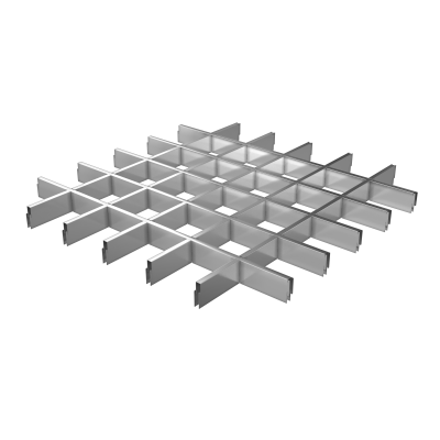Профиль грильято Grand Line 100×100×600×27 папа, белый Zn 0,25