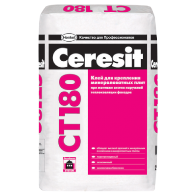 Купить клей Ceresit CT 180 для пенополистирола и минераловатных плит по лучшей цене