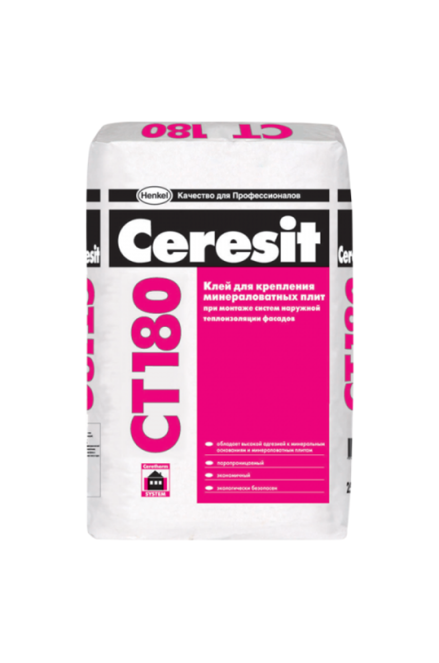 Ceresit CT 180 Клей для пенополистирола и минераловатных плит