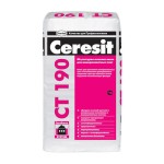 Купить универсальную штукатурно-клеевую смесь Ceresit CT 190 с армирующими микроволокнами