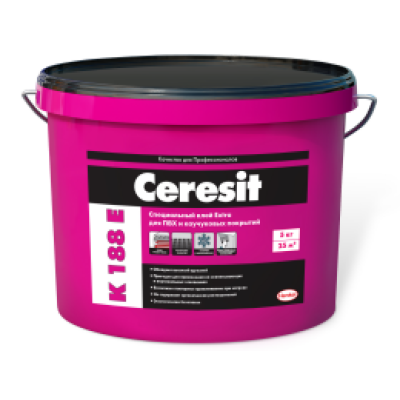 Ceresit K 188 Е Контактный водно-дисперсионный клей для ПВХ, каучуковых и других покрытий