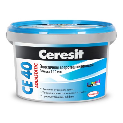 Ceresit CE 40 Aquastatic Затирка для узких швов, цвет багама, карамель, шоколад, жасмин, манхеттен, терра