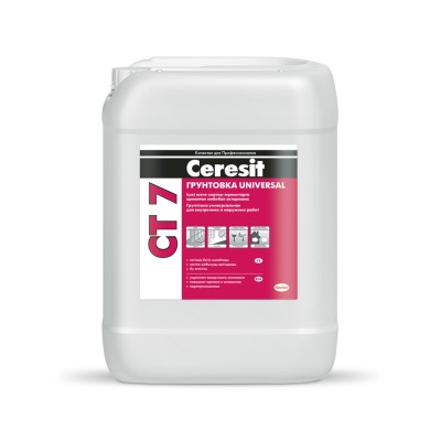Купить грунтовку универсальную водно-дисперсионную Ceresit CT 7 5 литров