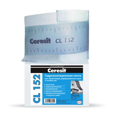 Купить ленту для гидроизоляции синюю Ceresit CL 152