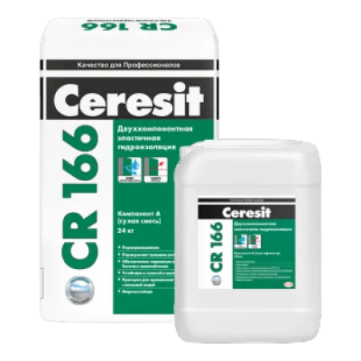 Ceresit CR 166/24 Двухкомпонентная эластичная гидроизоляция комп. А