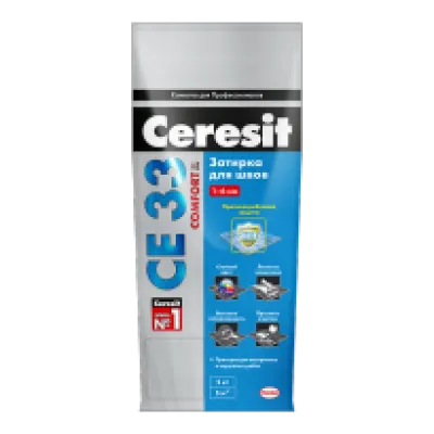 Ceresit CE 33 SUPER затирка для узких швов до 5 мм, цвет: белый, серый